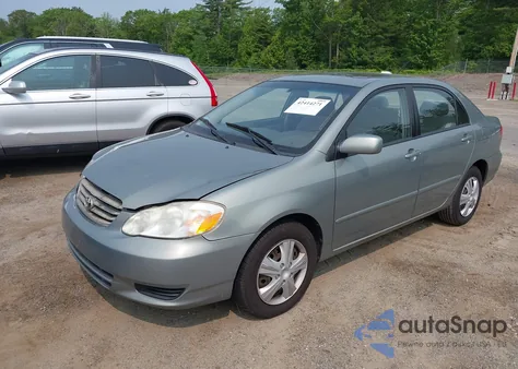 2004 Toyota Corolla Le z USA, uszkodzony, nr VIN 2T1BR32E74C251070